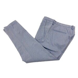 BRUUN & STENGADE Mens 36x27 Blue Soft Cotton Slim Fit Athletic Golf Dress Pants